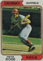 Pete Rose 1974 Topps baseball card